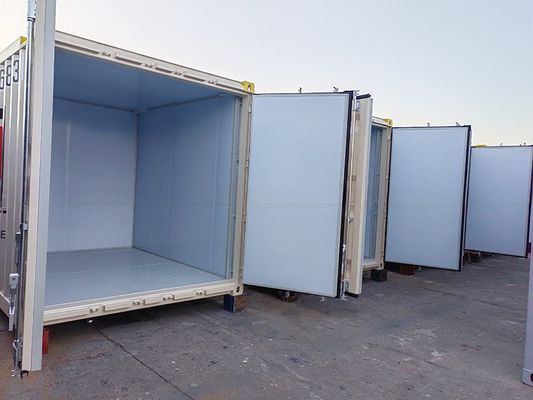 Stalen vloer 10ft offshore geïsoleerde container met aangepaste kleur/logo DNV 2.7-1 Certificering en isolatie