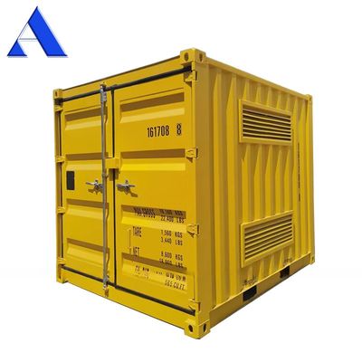 10ft staal rooster gebundeld vloer geventileerde sluiter droogcontainer voor gevaarlijke goederen opslag scheepvaartcontainers