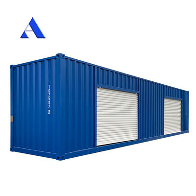 Pop Up Roller Shutter Side Door 20ft 40ft Self Storage Shipping Container in Shandong Hebei met vloer van triplex of staal