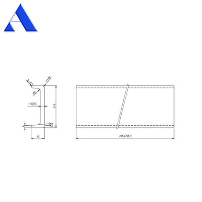 12 mm RCP Hoekpost Container Spare parts and Accessories met Zink Shop Primer Coating