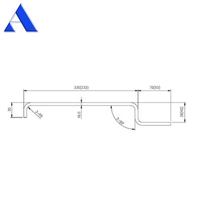 12 mm RCP Hoekpost Container Spare parts and Accessories met Zink Shop Primer Coating