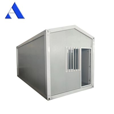 20ft Verplaatsbare prefab modulaire kantoorstructuur Flat Pack Shipping Container House Simple Modern Style Steel Corner Casting