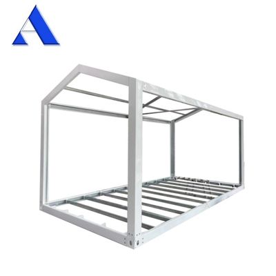 20ft Verplaatsbare prefab modulaire kantoorstructuur Flat Pack Shipping Container House Simple Modern Style Steel Corner Casting