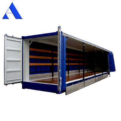 12192 x 2550 x 2896 mm Hoog Kubus 40ft Container met PVC-gordijn