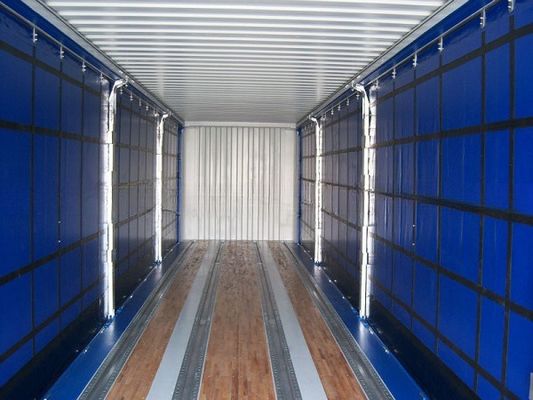 12192 x 2550 x 2896 mm Hoog Kubus 40ft Container met PVC-gordijn