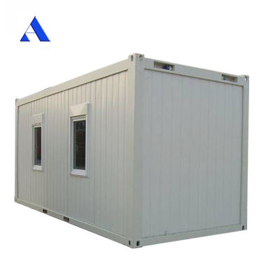 Aanpasbaar flatpack prefab container huis met optionele toilet en douche voor kantoorgebouw