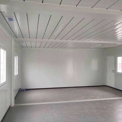 Aanpasbaar flatpack prefab container huis met optionele toilet en douche voor kantoorgebouw
