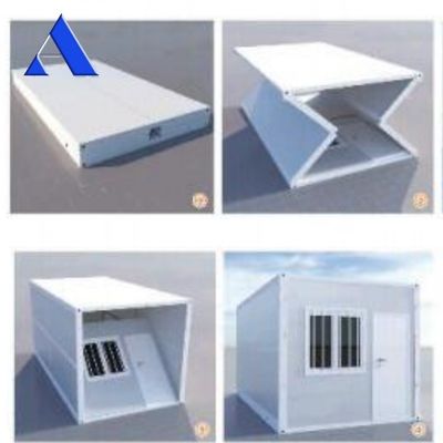Snel installeerbaar opvouwbaar opvouwbaar 20ft 6m Flat Rack Storage Container House met Sandwich Panel