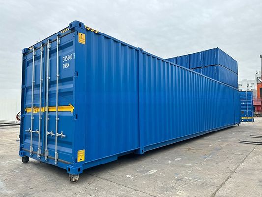 108 CBM Capaciteit Dubbele deur 6mm Stalen vloer 2591mm Breedte trailer en spoorweg 53ft Lengte 53 voet Shipping Container