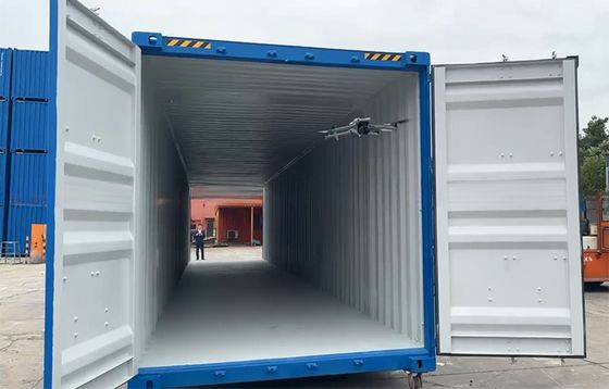 108 CBM Capaciteit Dubbele deur 6mm Stalen vloer 2591mm Breedte trailer en spoorweg 53ft Lengte 53 voet Shipping Container