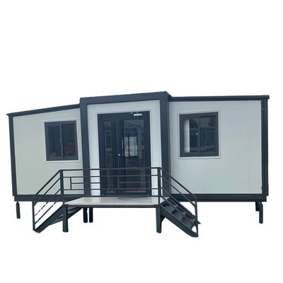 Vinnige installatie Voordeel Uitbreidbaar en verplaatsbaar geprefabriceerd modulair wooncontainerhuis met stalen hoekgiet