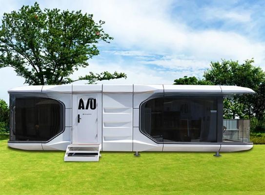 2024 Prefab Luxe Modulaire Moderne Apple Cabin Ruimte Capsule Container House Maison Capsule Spatiale voor Mgo Board en PVC vloer