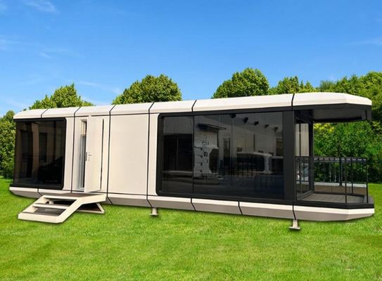 2024 Prefab Luxe Modulaire Moderne Apple Cabin Ruimte Capsule Container House Maison Capsule Spatiale voor Mgo Board en PVC vloer
