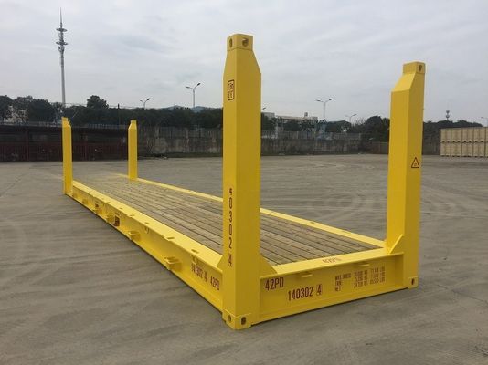 70 cbm Capaciteit 40' Vaste hoekpost Flat Rack Flatrack Shipping Container 500KGS Maximaal bruto gewicht