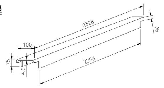 Verzendcontainer reserveonderdelen onderste steunbalk Corten staal 4,0 mm 4,5 mm Container kruislid voor containeronderdelen