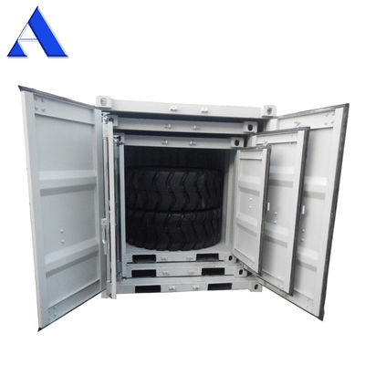 Draagbare mini-opslagcontainers van 10 ft 8 ft 6 ft gemaakt van cortenstaal met aangepast logo/kleur en CSC-certificering