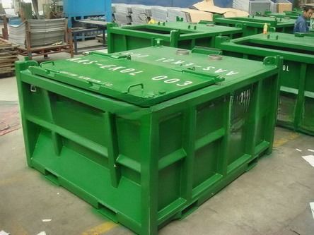 6.5ft LR Gecertificeerd DNV 2.7-1 Offshore Containers Mud Skip Drill Cutting Skip