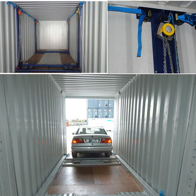 Verstelbare lengte auto-rack Containerbeugels voor scheepvaartcontainer VW Car Fitting in Shanghai Tianjin Qingdao