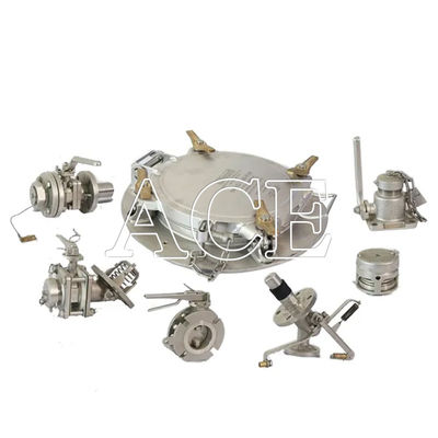 ISO tankcontainer reserveonderdelen en accessoires 500 mm laagprofiel manlid assemblage met luchtinlaatbalk 1,5'' BSP