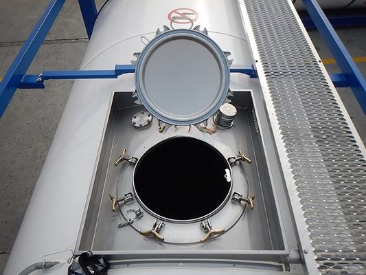 ISO tankcontainer reserveonderdelen en accessoires 500 mm laagprofiel manlid assemblage met luchtinlaatbalk 1,5'' BSP
