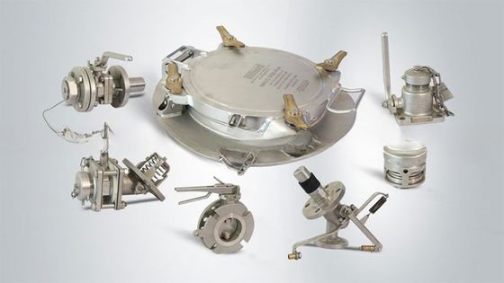 ISO tankcontainer reserveonderdelen en accessoires 500 mm laagprofiel manlid assemblage met luchtinlaatbalk 1,5'' BSP