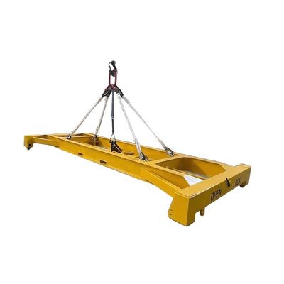 Voorwaarde 42 ton nuttige lading 40ft Shipping Container Spreader Halfautomatische hefbalken met sling afmeting 12118 x 2438 mm