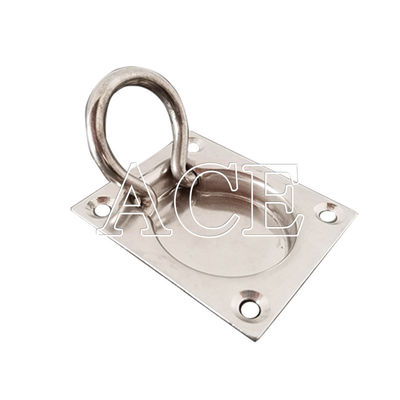 2000KN M.B.L Compressie roestvrij staal vloer montage touw Auto en vrachtwagen accessoires Lashing Tie Down D touw ring voor zware-duty