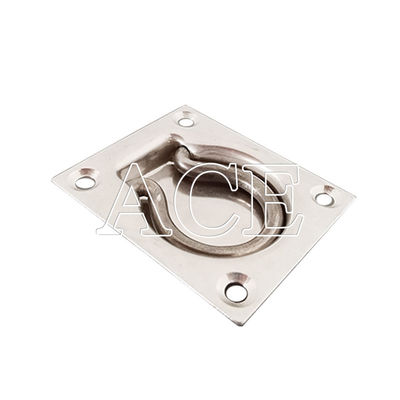 2000KN M.B.L Compressie roestvrij staal vloer montage touw Auto en vrachtwagen accessoires Lashing Tie Down D touw ring voor zware-duty