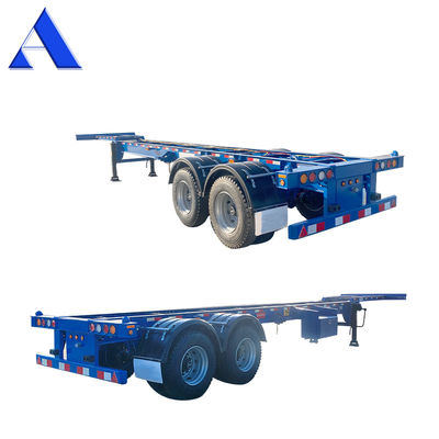 12R22.5 Linglong band 2 as 40ft 20ft scheepvaart chassis met gooseneck skeleton truck frame Semi-trailer container