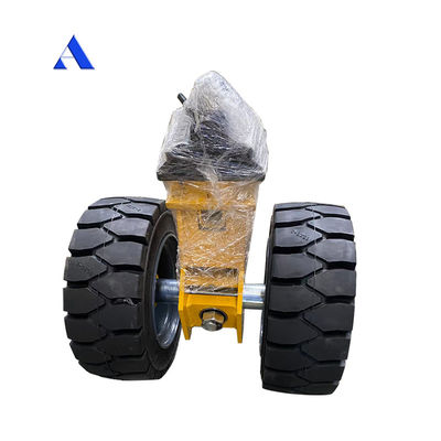 Tare Gewicht 26 kg Zware draagbare ISO scheepvaartcontainer rolwielen voor dynamische lading en vergrendelbare draaiende rolwiel