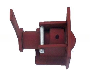 Materialen Gietstaal Twist Lock Schroeftype Container Trailer Chassis Twistlock Container Flat Bed Rood/Zwart