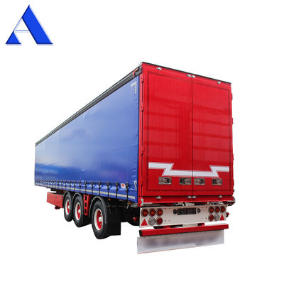 11R22.5 band 3 as pvc gordijn zijkant scheepvaartcontainer shandong 40ft van box half aanhangwagen met standaard 28 ton landingsgestel