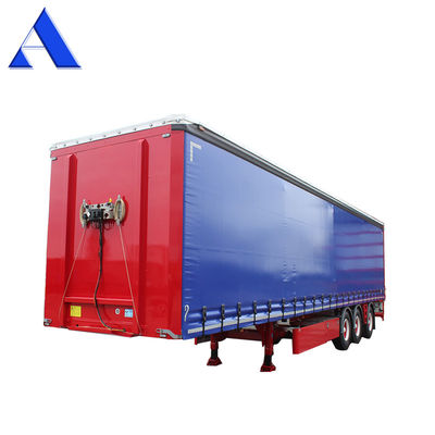 11R22.5 band 3 as pvc gordijn zijkant scheepvaartcontainer shandong 40ft van box half aanhangwagen met standaard 28 ton landingsgestel
