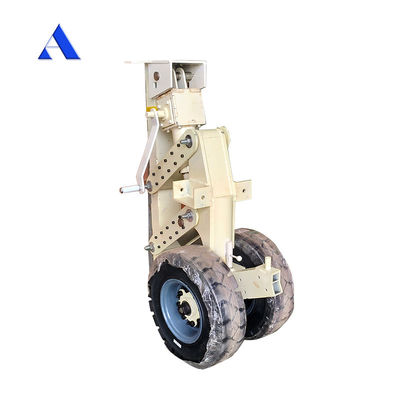 15tons 30tons 4pcs Rubber Super Shipping Container Lifting Caster met Twistlock Office Building Upgrade Projects in Grey