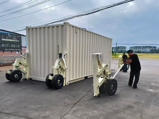 5T nuttige lading staal scheepvaartcontainer opheffing apparatuur 15-30 ton Caster Mover zelf laden aanhanger voor staal materiaal