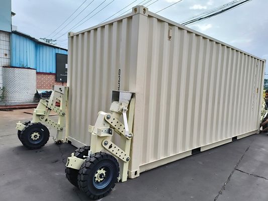 5T nuttige lading staal scheepvaartcontainer opheffing apparatuur 15-30 ton Caster Mover zelf laden aanhanger voor staal materiaal
