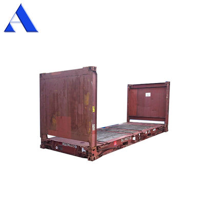 Corten staal 20ft 40ft Gebruikte platte rackcontainers tweedehands vloer triplex of staal
