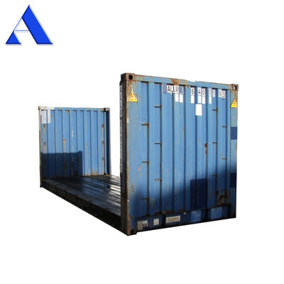 Corten staal 20ft 40ft Gebruikte platte rackcontainers tweedehands vloer triplex of staal
