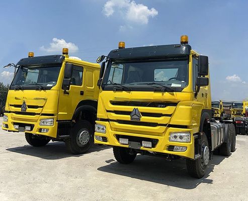 450 pk 600 L brandstoftank Links Euro 2 Semi-trailer 6X4 Zware vrachtwagen Traktorkop Dieselbrandstof Automatische handgeschakelde transmissie