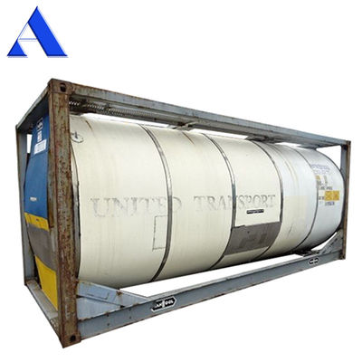 Gecertificeerde CSC T11 ISO tankcontainer 21000L tot 26000L voor chemische opslag van staal en cortenstaal