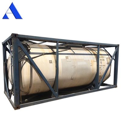 Gecertificeerde CSC T11 ISO tankcontainer 21000L tot 26000L voor chemische opslag van staal en cortenstaal