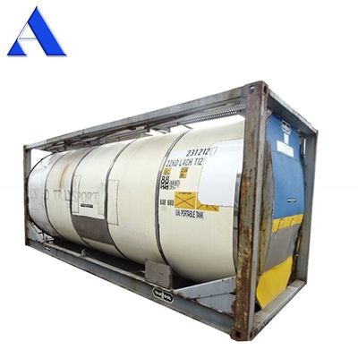 Gecertificeerde CSC T11 ISO tankcontainer 21000L tot 26000L voor chemische opslag van staal en cortenstaal