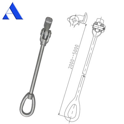Gepersonaliseerde lengte gegalvaniseerd DNV GL gecertificeerde container Lashing-apparatuur Lashing Bar Lashing Rod voor hot dip galvanisatie
