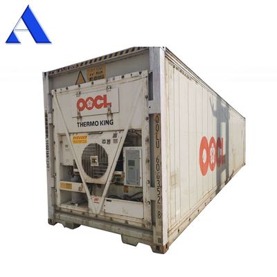 Tweedehands koelcontainers van 40 voet Gebruikte koelcontainers van 40 voet met T-vormige vloer