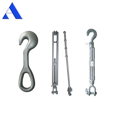 12.9-22.6KGS Hot Dip Galvanized DNV GL Certified Marine Container Lashing Equipment Lashing Turnbuckle met haak