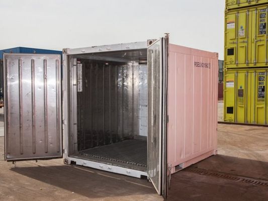 10 voet 10 voet 3 meter koelopslag koelbak met slingdeuropening Grootte 2.290 x 2.206 m Derde hand