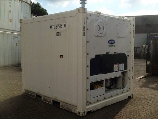 10 voet 10 voet 3 meter koelopslag koelbak met slingdeuropening Grootte 2.290 x 2.206 m Derde hand