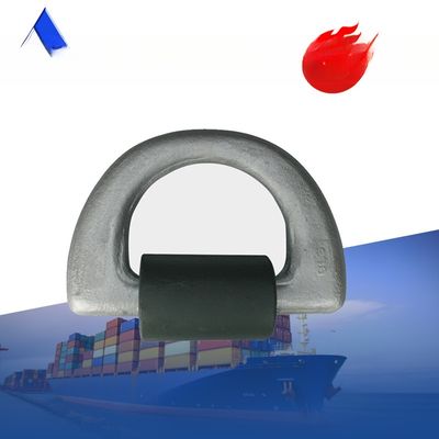 500KN M.B.L. GL CCS goedgekeurd 50T gesmeed container Lashing D ring met klem