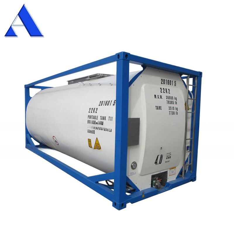 316L/SAN50028-7/WNr 1.4402/1.4404 Materiaal 25000 liter SS316L Vessel and Shell UN T11 20ft Ethanol ISO Tank Container