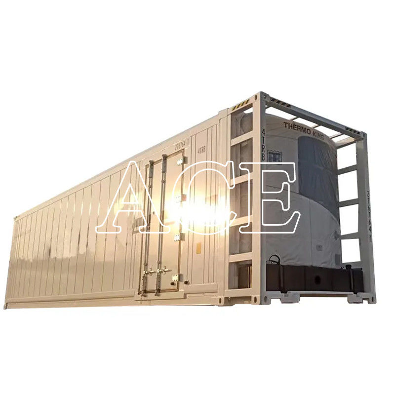 High Cube 40ft Diesel Electric Self Powered Reefer Container voor Land of Spoorweg Accessoires